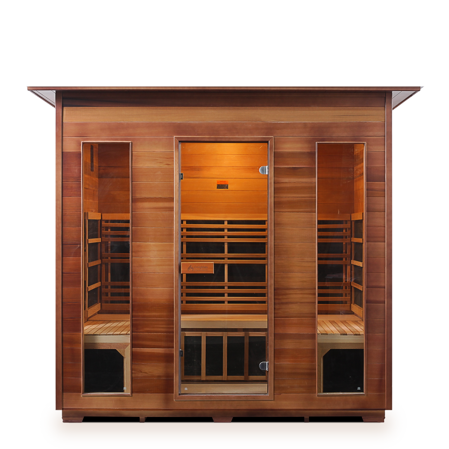 Enlighten Rustic 5 Person Indoor Full Spectrum Infrared Home Sauna I-19378