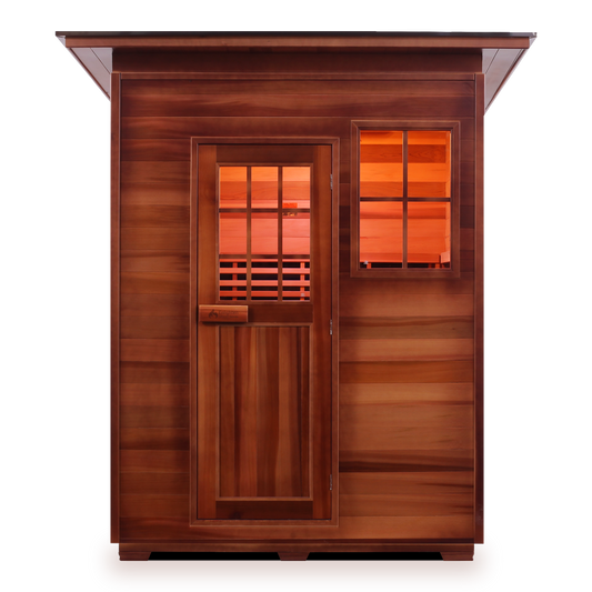 Enlighten SIERRA - 3 Slope Full Spectrum Infrared Outdoor Home Sauna 36377