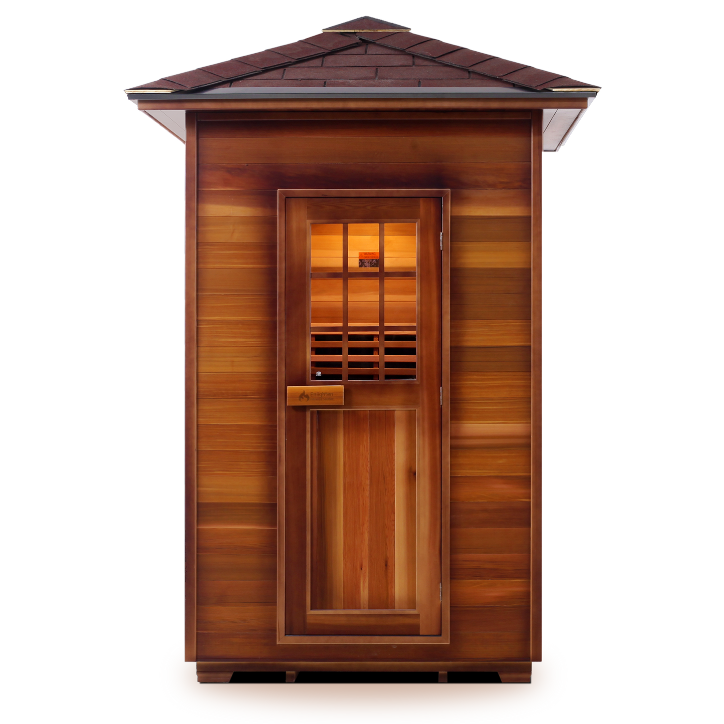 Enlighten SAPPHIRE - 2 Peak Hybrid Infrared/Traditional Outdoor Home Sauna H-16376