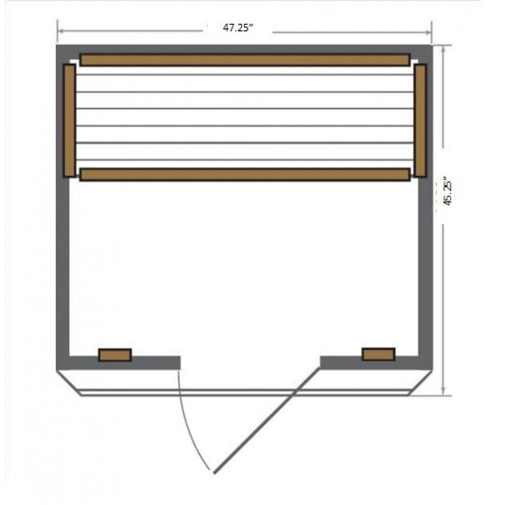 SunRay Sierra 200K 2 Person Indoor Infrared Home Sauna