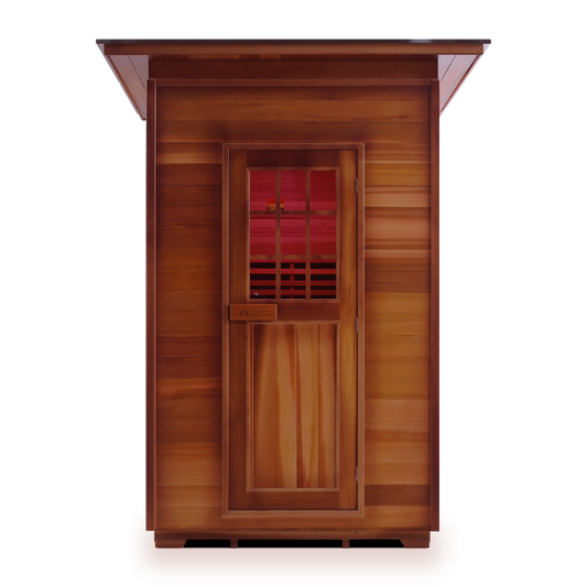 Enlighten SIERRA - 2 Slope Full Spectrum Infrared Outdoor Home Sauna 36376