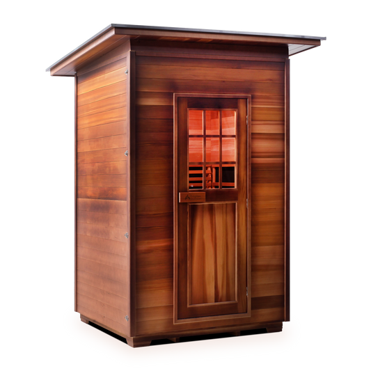 Enlighten Rustic - 2 Slope Full Spectrum Infrared Home Sauna 37376