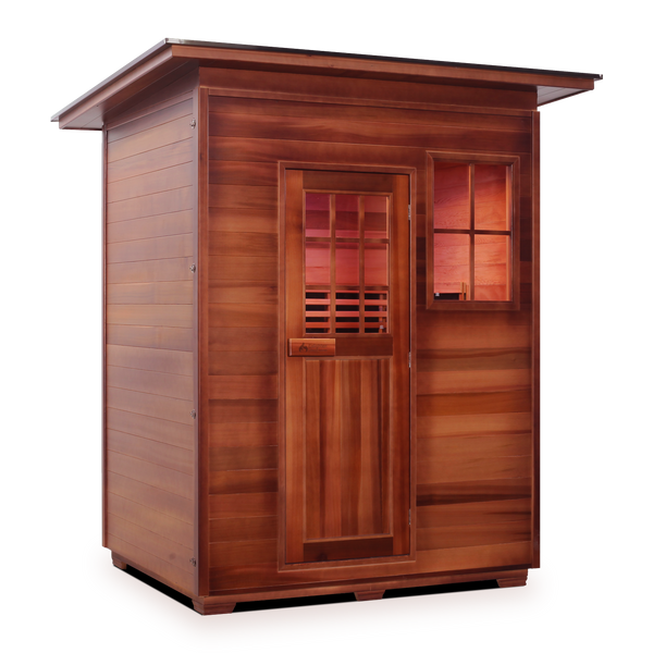 Enlighten SIERRA - 3 Slope Full Spectrum Infrared Outdoor Home Sauna 36377