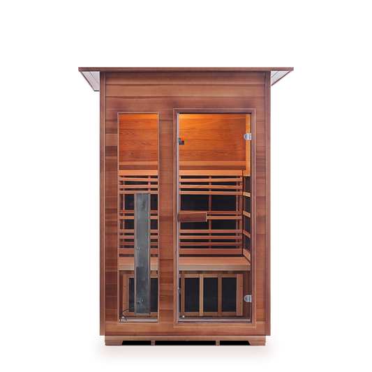 Enlighten Rustic - 2 Person Indoor Full Spectrum Infrared Home Sauna I-17376