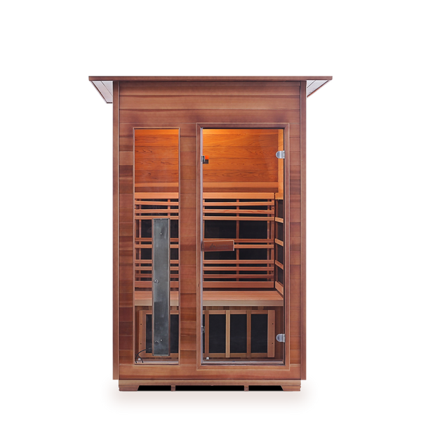 Enlighten Rustic - 2 Person Indoor Full Spectrum Infrared Home Sauna I-17376