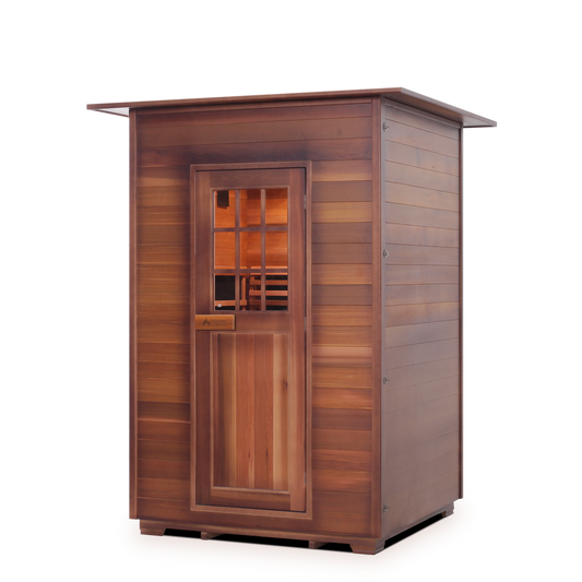 Enlighten SAPPHIRE - 2 Person Hybrid Indoor Infrared/Traditional Home Sauna HI-16376