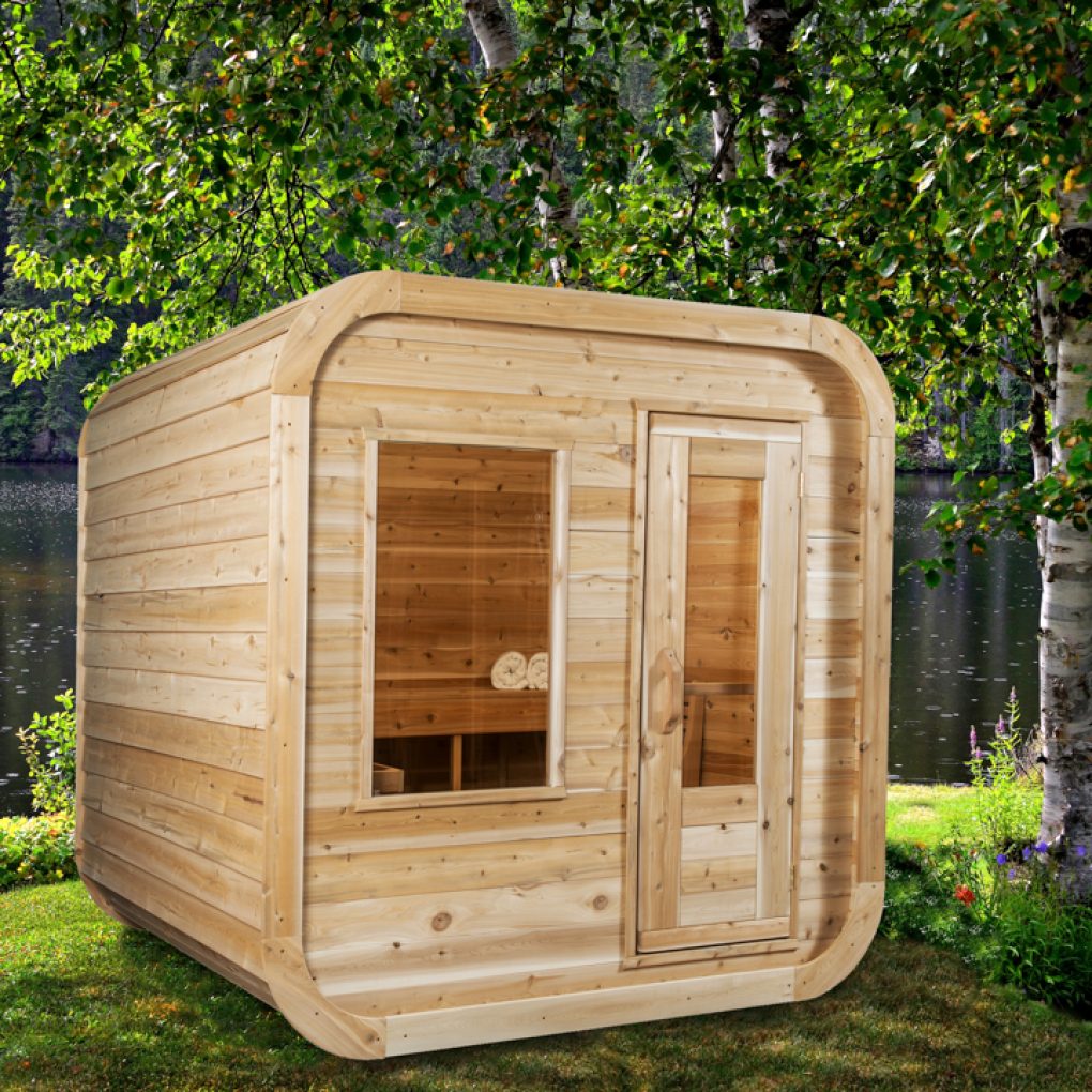 CT Luna Sauna CTC22LU 4 Person Traditional Outdoor Home Sauna