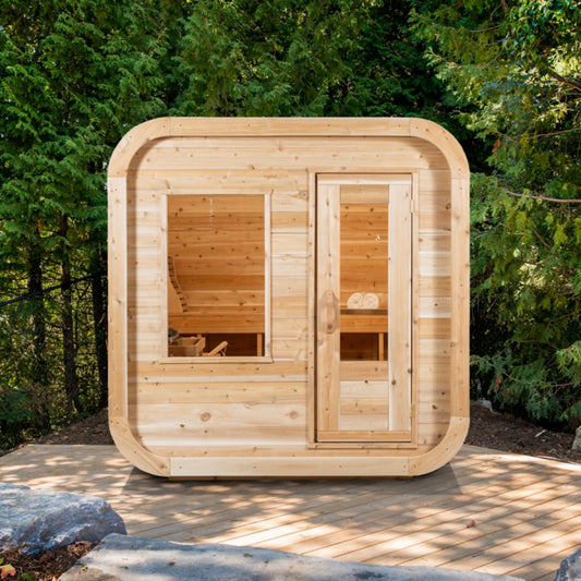 CT Luna Sauna CTC22LU 4 Person Traditional Outdoor Home Sauna