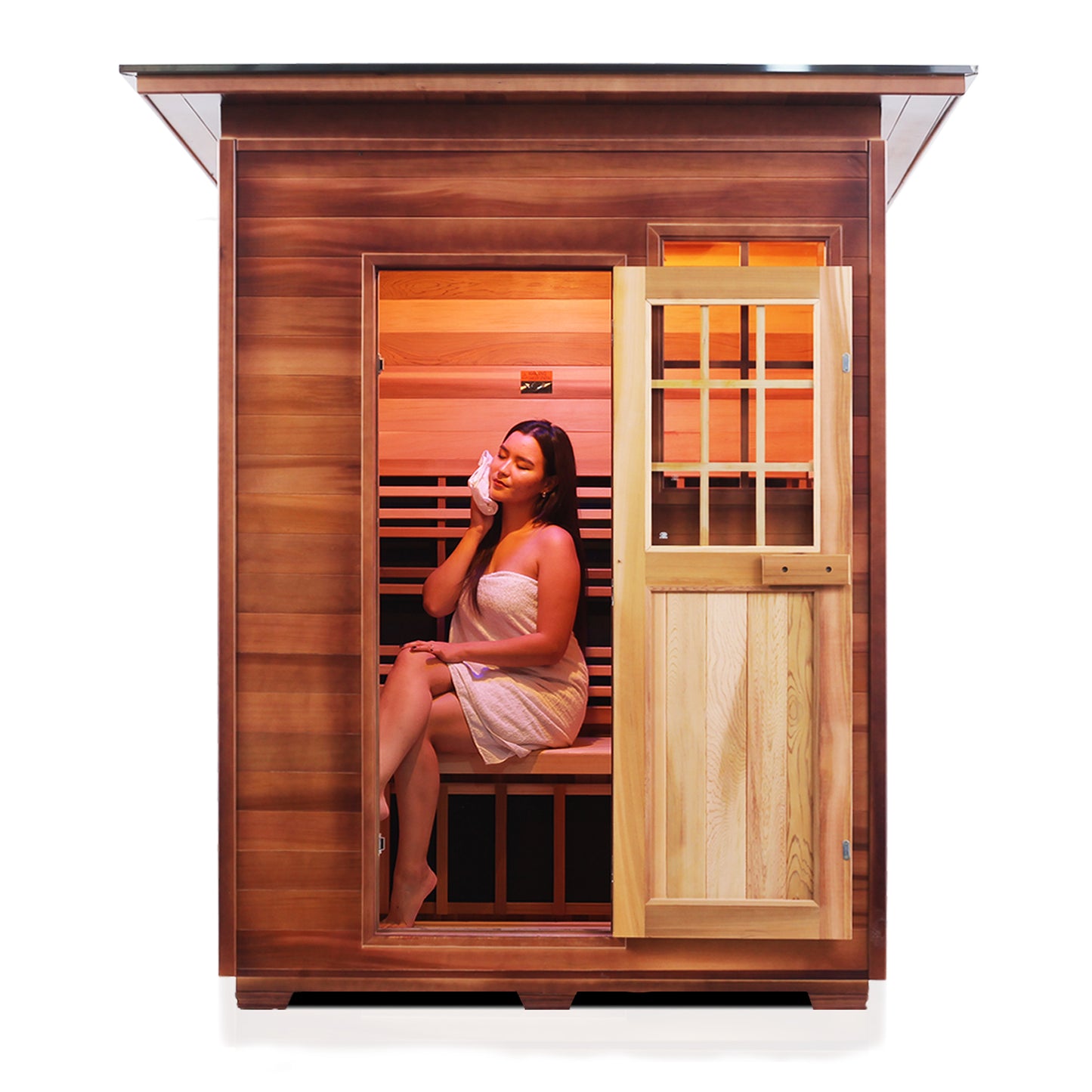 Enlighten SIERRA - 3 Slope Full Spectrum Infrared Outdoor Home Sauna 36377