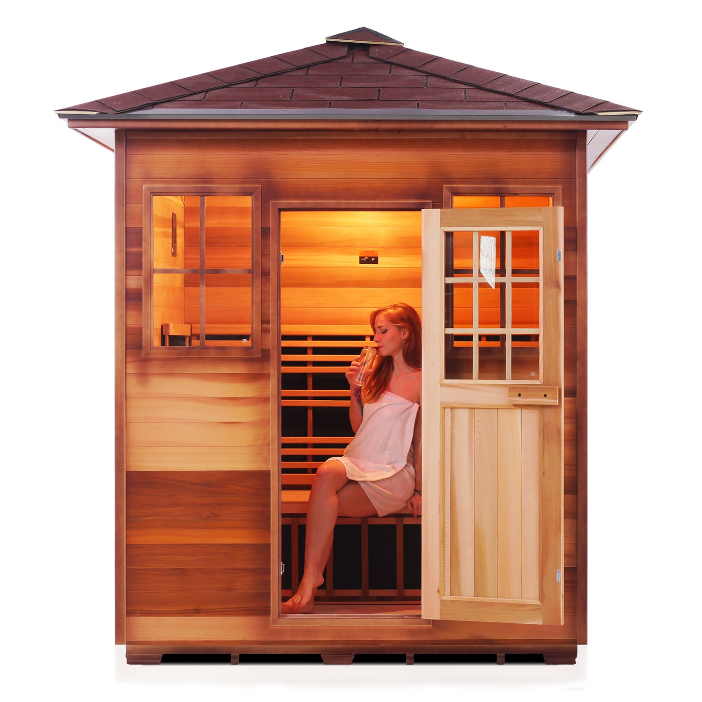 Enlighten SIERRA - 4 Peak Full Spectrum Infrared Home Sauna 16378