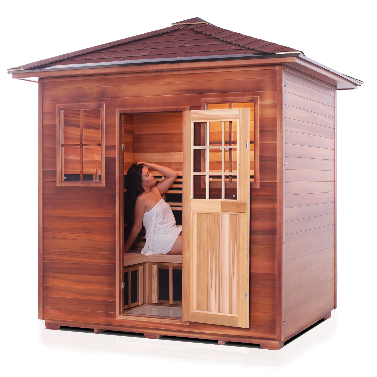 Enlighten SIERRA - 5 Person Peak Full Spectrum Infrared Sauna 16380